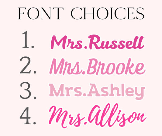 Personalized Teacher Mousepad | Teacher Appreciation Gift | Teacher Desk Accessories