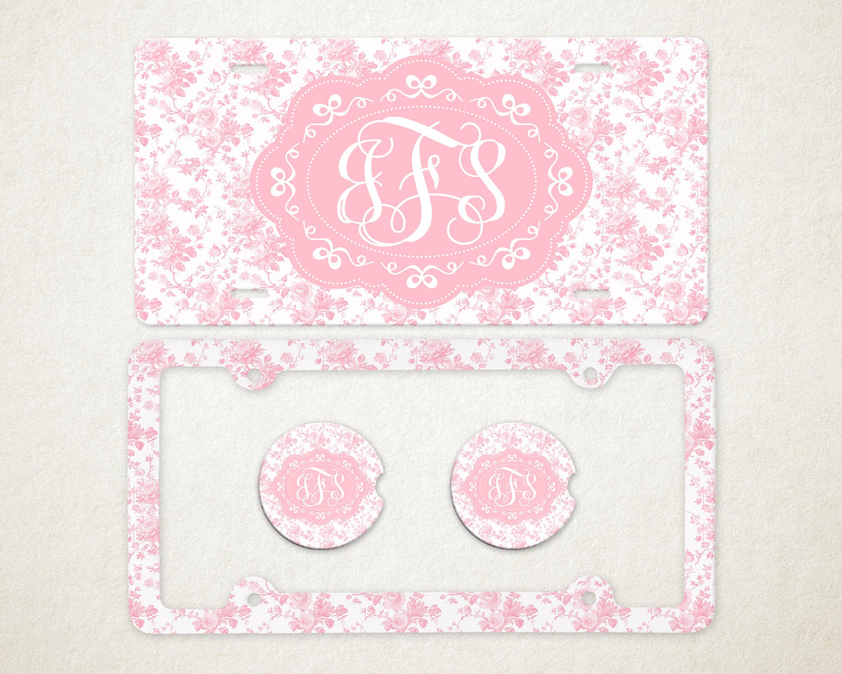 Front License Plates, License Plate Frames, and Car Coasters
