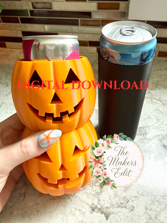 Pumpkin Coozie | 12oz Slim - 8.4oz Slim - 7.5oz Mini - 8.4oz Alani - Digital File
