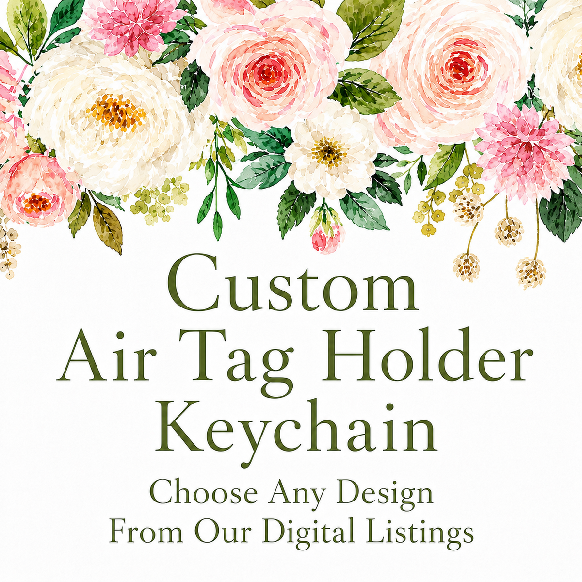 Custom AirTag Holder Keychain