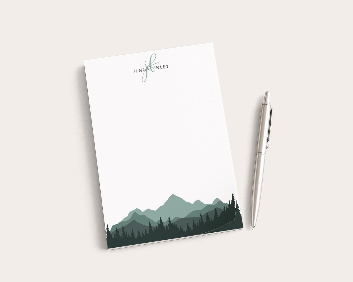 Personalized Notepad | Mountain Scene | Mother's Day Gift Idea