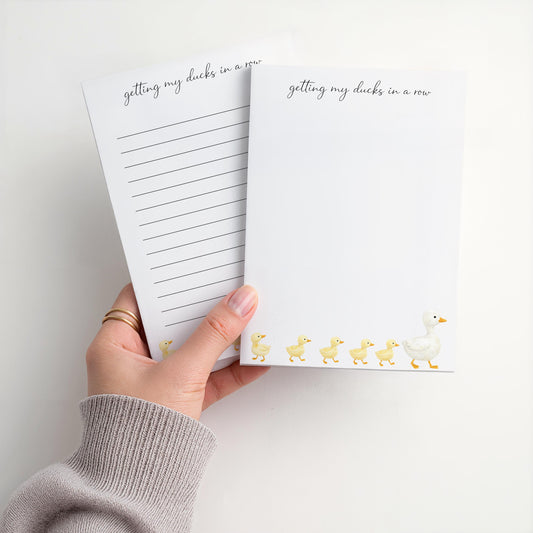 Duck Themed Notepad | Ducks in a Row | Mother's Day Gift Idea
