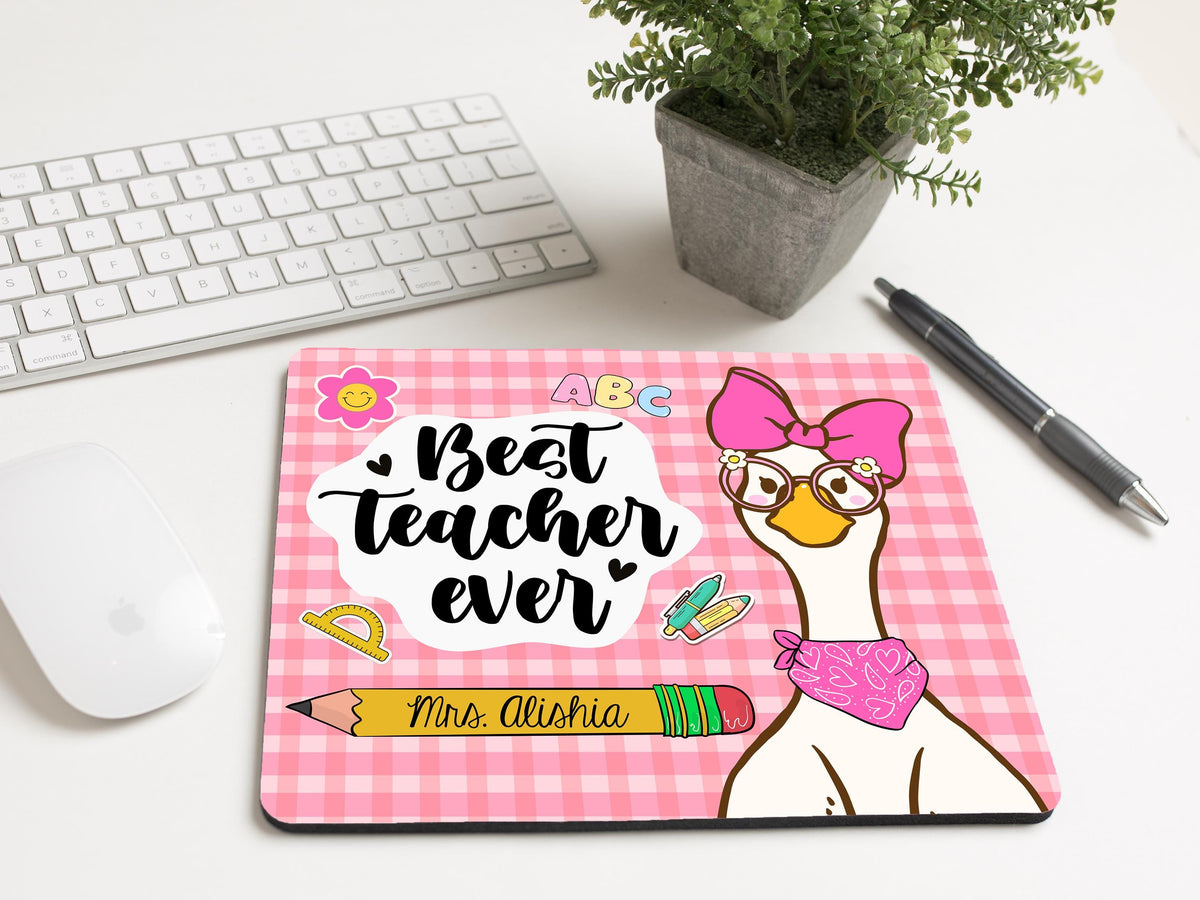 Personalized Teacher Mousepad | Teacher Appreciation Gift | Teacher Desk Accessories