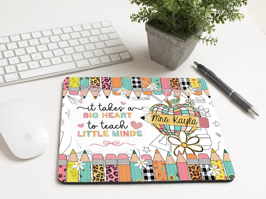 Personalized Teacher Mousepad | Teacher Appreciation Gift | Teacher Desk Accessories