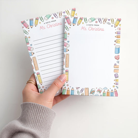 Personalized Teacher Notepad | School Essentials | Teacher Appreciation Gift